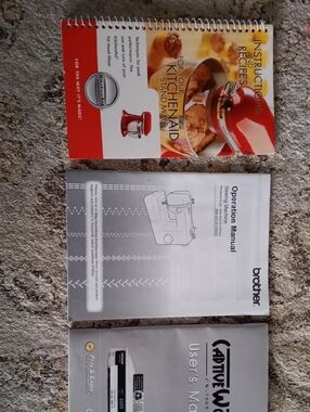 KitchenAid Red & White Stand Mixer Instructions and Recipes Booklet
